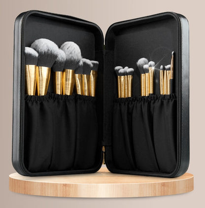 Parwana Collection Make Up Brush Set [18 Brushes] GOLD