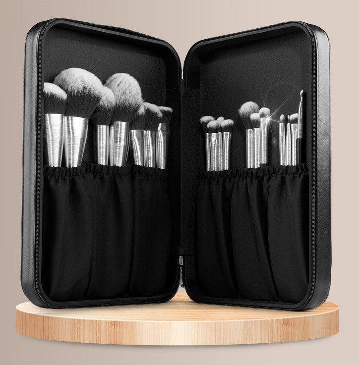 Parwana Collection Make Up Brush Set [18 Brushes] SILVER